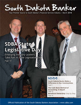 SDBA State Legislative Day Emerging Industry Leaders Take Part in State Legislative Day Page 10