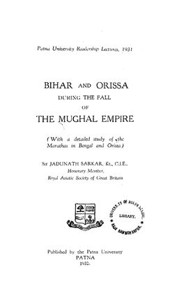 The Mughal Empire, Written in Persian