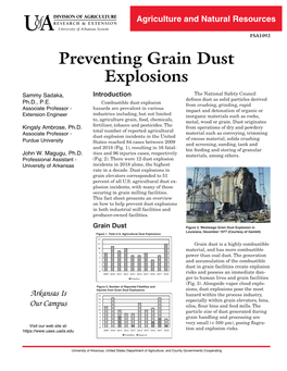 Preventing Grain Dust Explosions