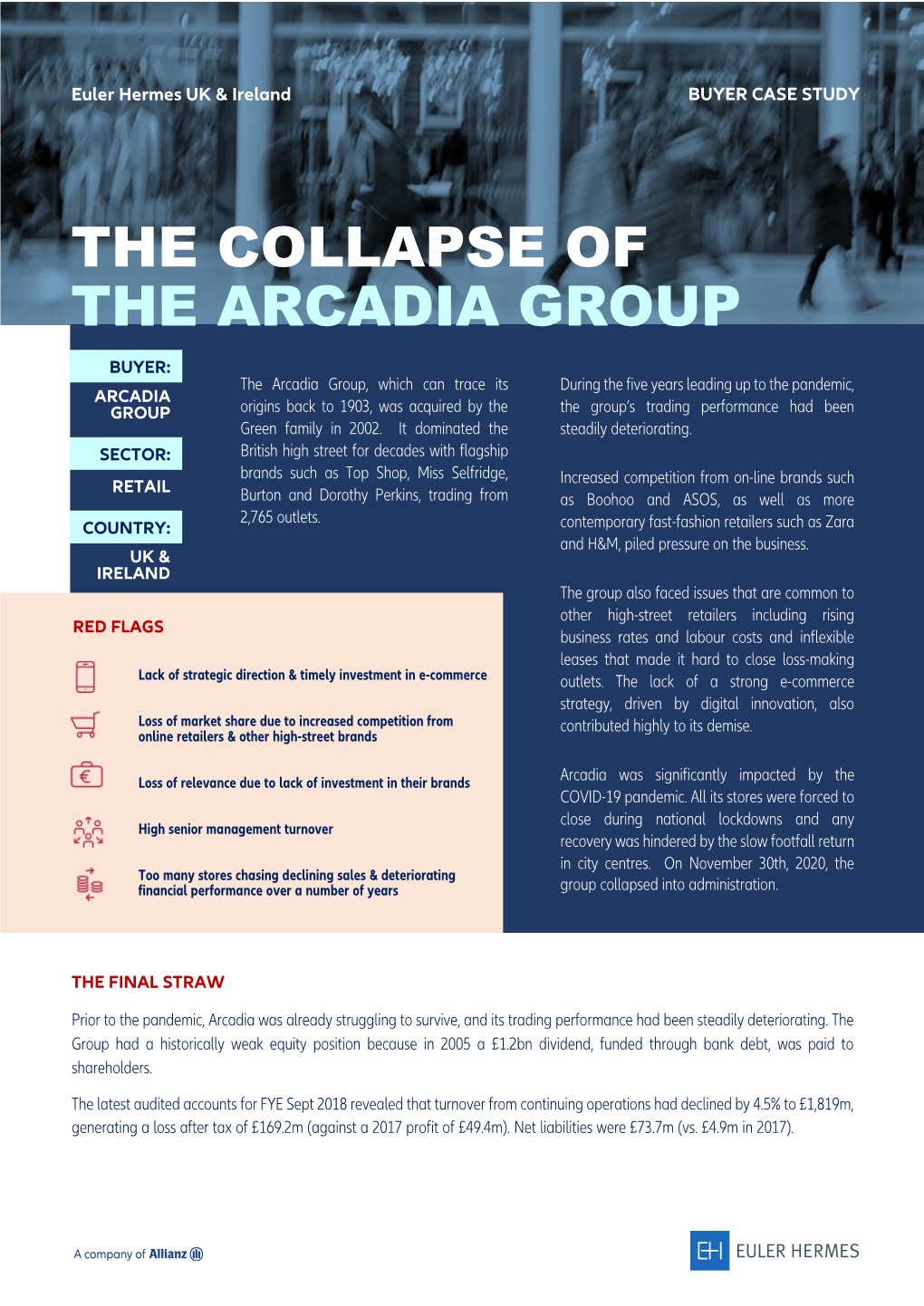 The Collapse of the Arcadia Group