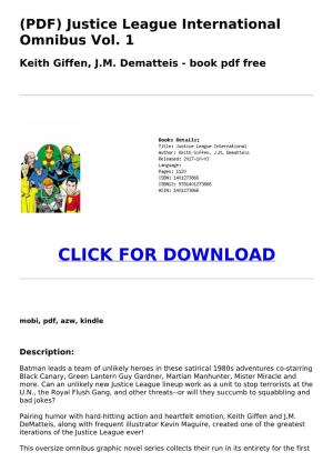 Justice League International Omnibus Vol. 1 Keith Giffen, JM Dematteis