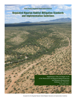 Regulated Riparian Habitat Mitigation Standards and Implementation Guidelines
