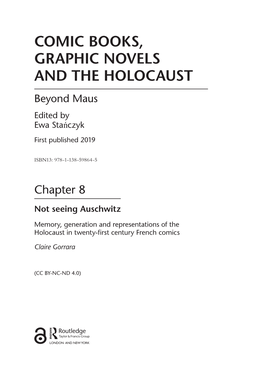 Comic Books, Graphic Novels and the Holocaust Beyond Maus Edited by Ewa Stańczyk First Published 2019