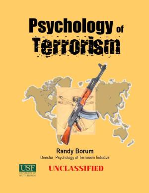 Psychology of Terrorism: a Public Understanding (Vol