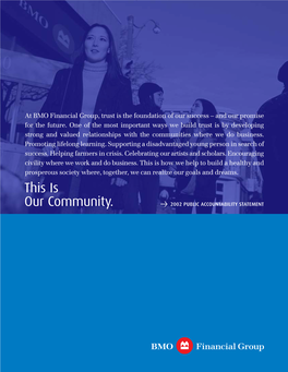 2002 Public Accountability Statement Corporate Profile