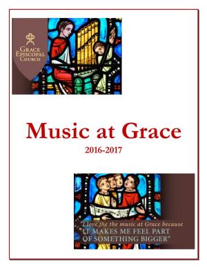 Music at Grace 2016-2017