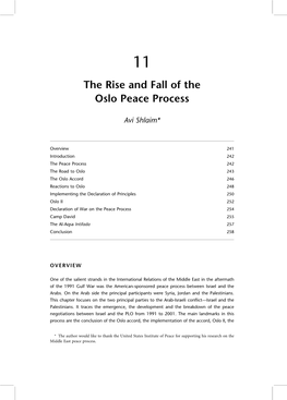 The Rise and Fall of the Oslo Peace Process