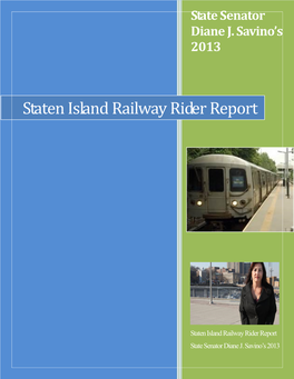 Staten Island Railway Rider Report