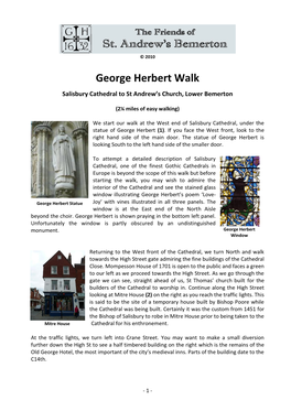 George Herbert Walk from Salisbury Cathedral to St Andrew's Church, Lower Bemerton, 2