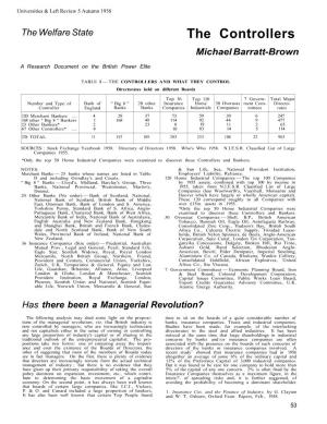 The Controllers Michael Barratt-Brown