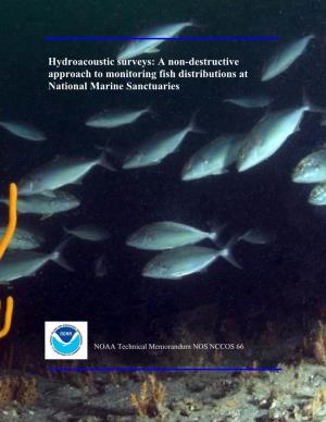 Underwater Acoustic Fisheries Surveys at Gray's Reef NMS
