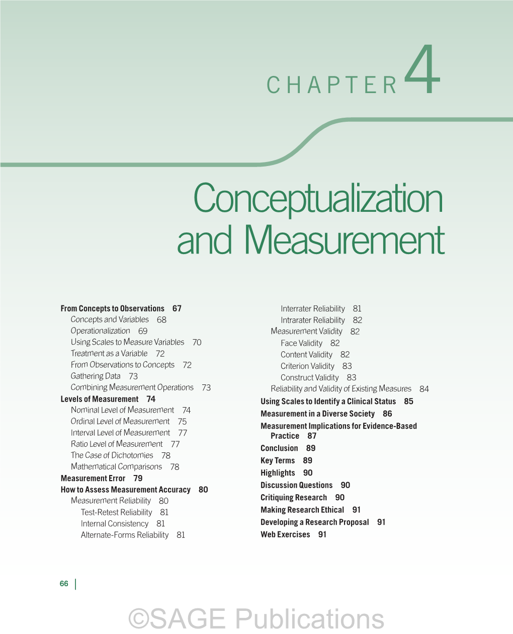 Conceptualization and Measurement