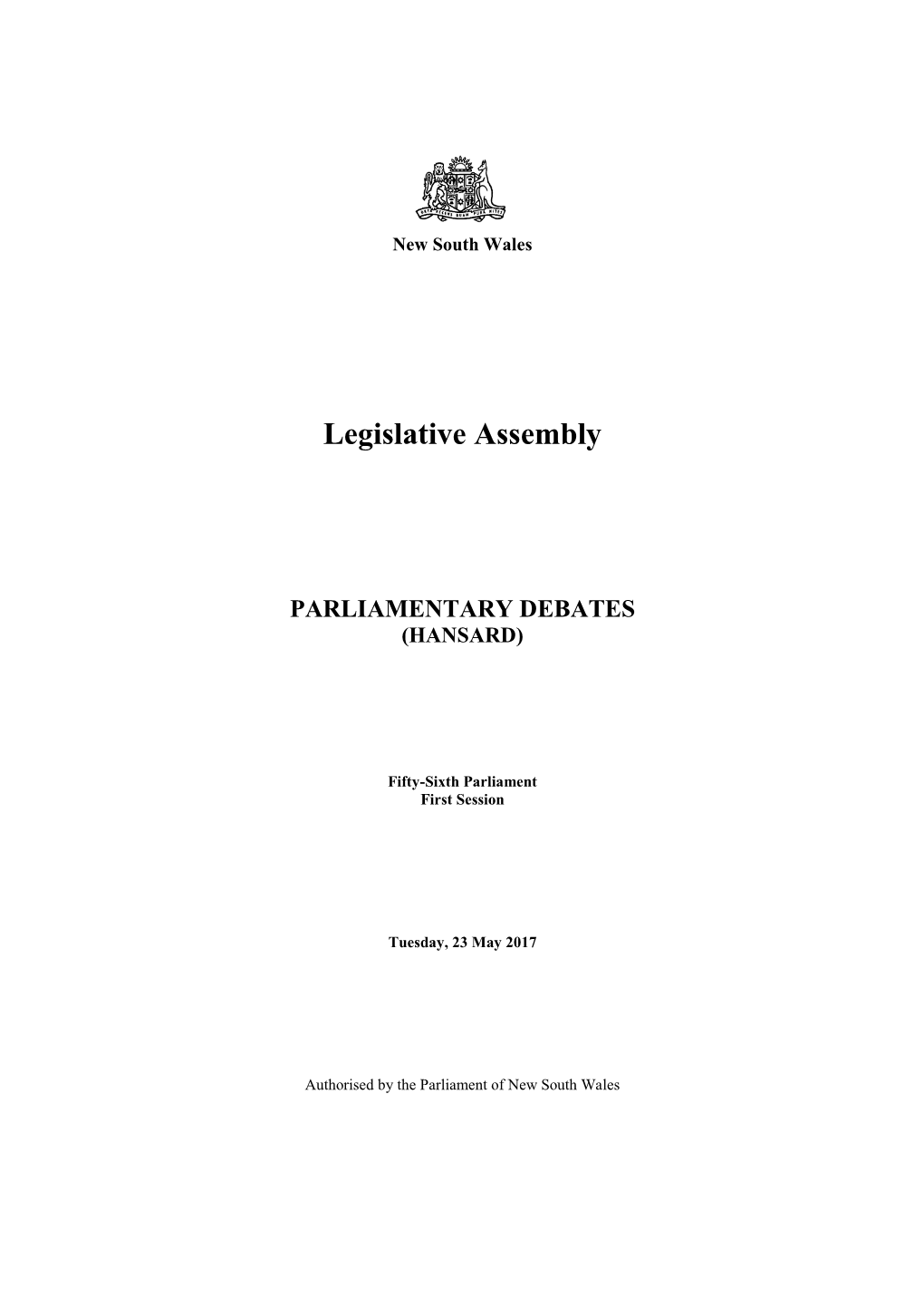 Legislative Assembly