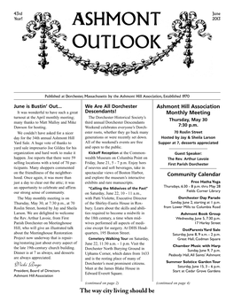 Ashmont Outlook • June 2013
