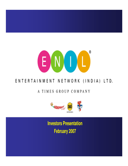 ENIL Investor Presentation Feb 07