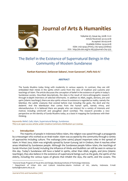 Journal of Arts & Humanities