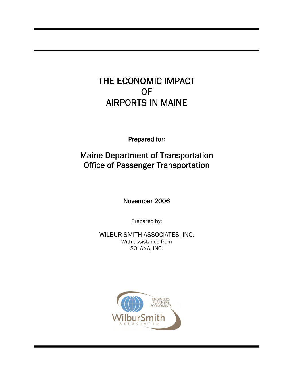 The Economic Impact of Airports in Maine