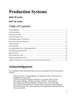 8446/8447 Production Systems