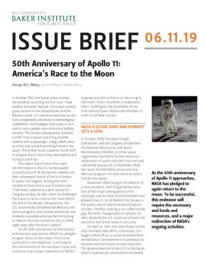 50Th Anniversary of Apollo 11: America’S Race to the Moon