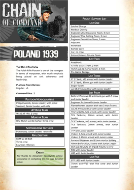 Poland – Infantry 1939
