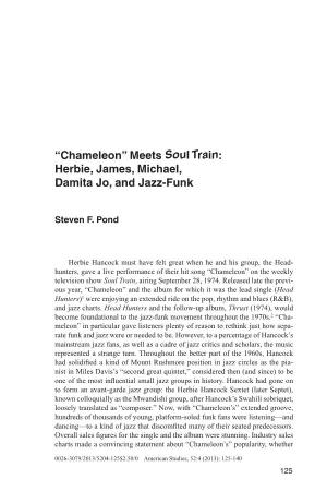Meets Soul Train: Herbie, James, Michael, Damita Jo, and Jazz-Funk