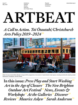 Artbeat.Org.Nz May 2020 Galleries Christchurch Studios Canterbury Street Art Art in Public Places ARTBEAT a Call to Action