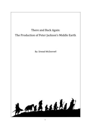 There and Back Again: the Production of Peter Jacksonss