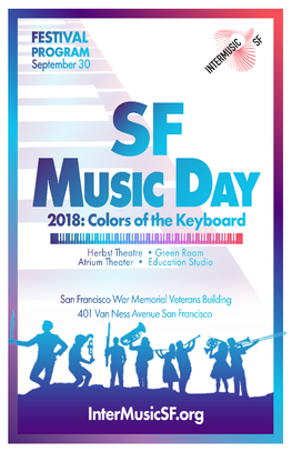 SF Music Day 2018 Schedule