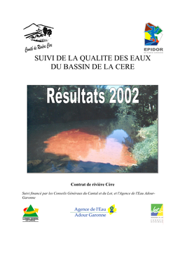 Suivi De La Qualite Des Eaux Du Bassin De La Cere