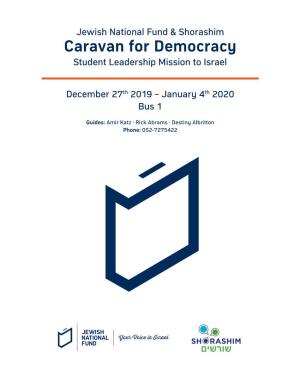 Caravan for Democracy Student Leadership Mission to Israel