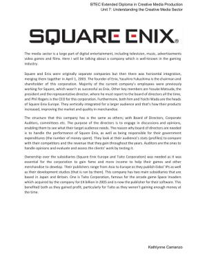 Square Enix Essay