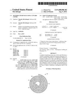 (12) United States Patent (10) Patent No.: US 9.408,986 B2 Mccullough (45) Date of Patent: Aug
