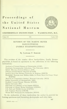 Proceedings of the United States National Museum