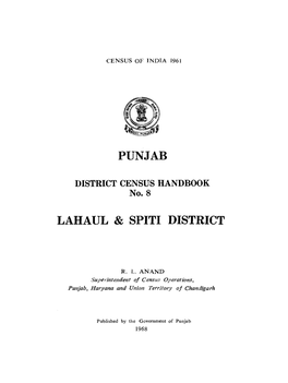 Lahaul & Spiti District, No-8, Punjab