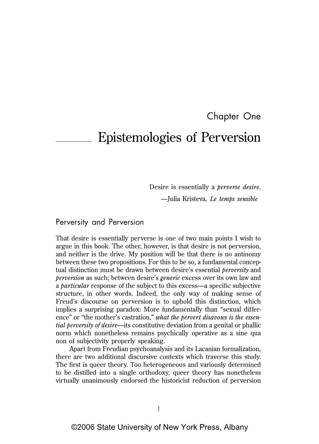 Epistemologies of Perversion