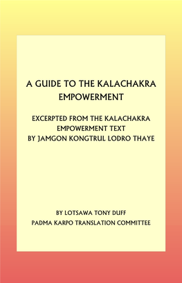 A Guide to the Kalachakra Empowerment