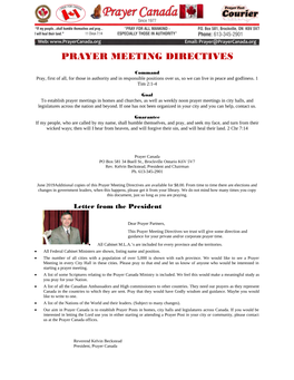 Prayer Manual