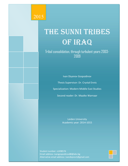 The Sunni Tribes of Iraq