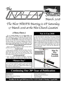 March 2018 NASFA Shuttle