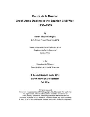 Greek Arms Dealing in the Spanish Civil War, 1936–1939