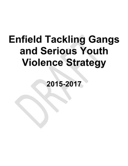 Enfield Tackling Gangs and Serious Youth Violence Strategy