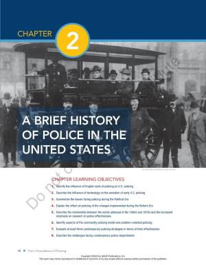 Chapter 2. a Brief History of Police in the United States