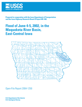 Flood of June 4-5, 2002, in the Maquoketa River Basin, East-Central Iowa