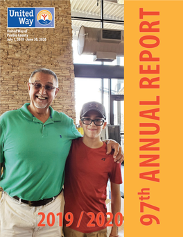 2019/2020 Annual Report Published Annually United Way of Pueblo County Colorado Inc