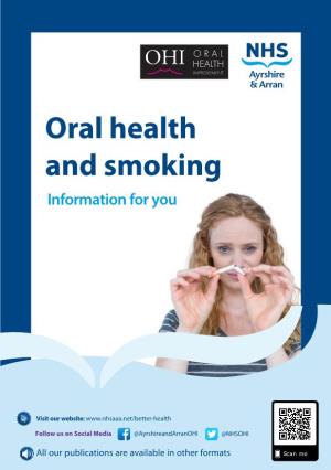 Oral Health and Smoking Information for You