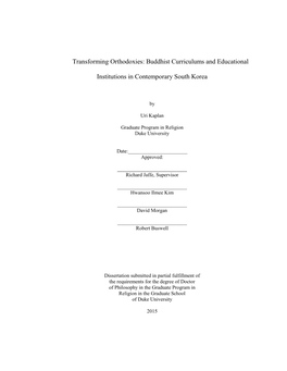 3. Buddhism Simulating Buddhist Studies: 21St-Century Monastic Educational Reforms