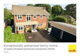 Exceptionally Presented Family Home 28 Longfield, Little Kingshill, Great Missenden, Buckinghamshire, HP16 0EG