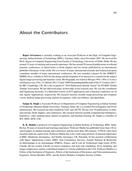 About the Contributors