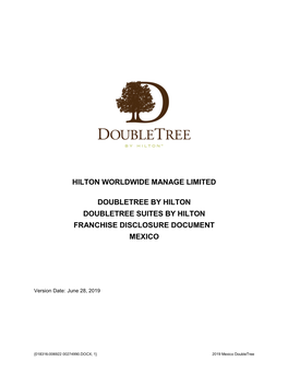 Hilton Worldwide Manage Limited Doubletree By