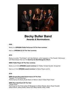 2020 Becky Buller Band